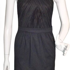 Armani Exchange Elegant Black twist front Dress